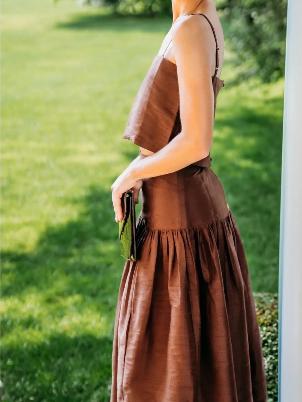 Julia Amory Circle Skirt Dupioni NWT